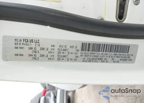 2016 Jeep Compass Sport из США, поврежденный, VIN 1C4NJCBA1GD702969